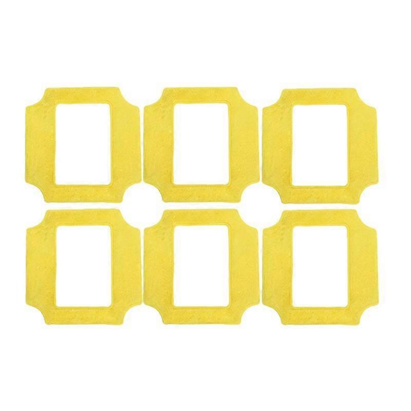 6PCS Window Cleaning Robot Mop Weeper Cloth Universal Square Clean Wipes for Purerobo W-S3 S4/3S/5 Window Cleaner Parts