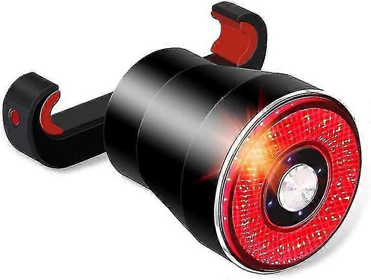 Waterproof USB Rechargeable LED Bicycle Rear Tail Light with Warning Function