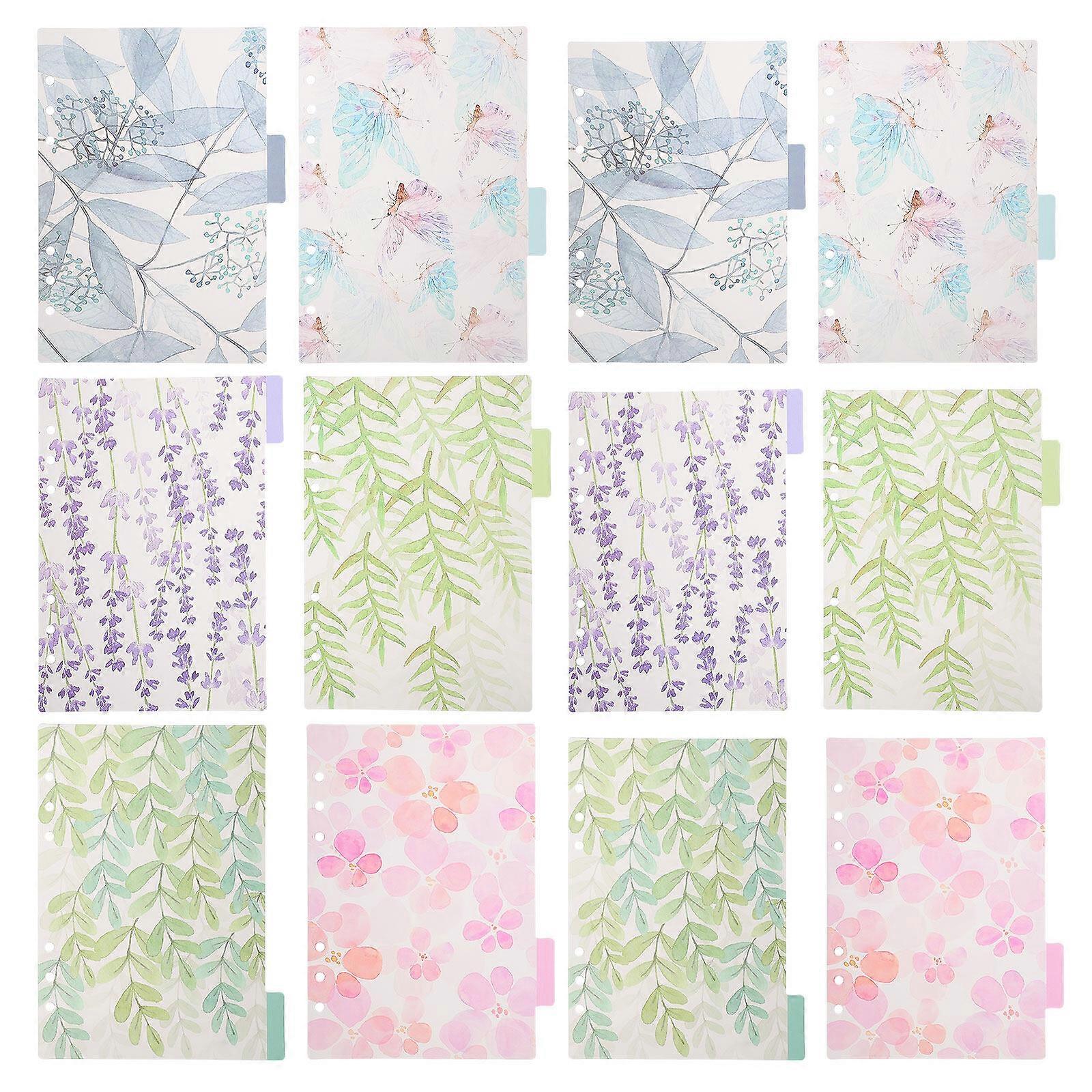 Transparent PP Classeur Diviseurs Coloré Index Étiquettes Onglets (Couleur Assortie)