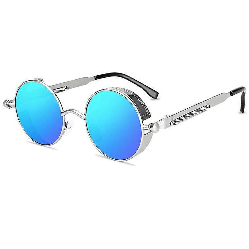 Steampunk Sunglasses Vintage Retro Mens Women's Circle Cyberpunk Glasses