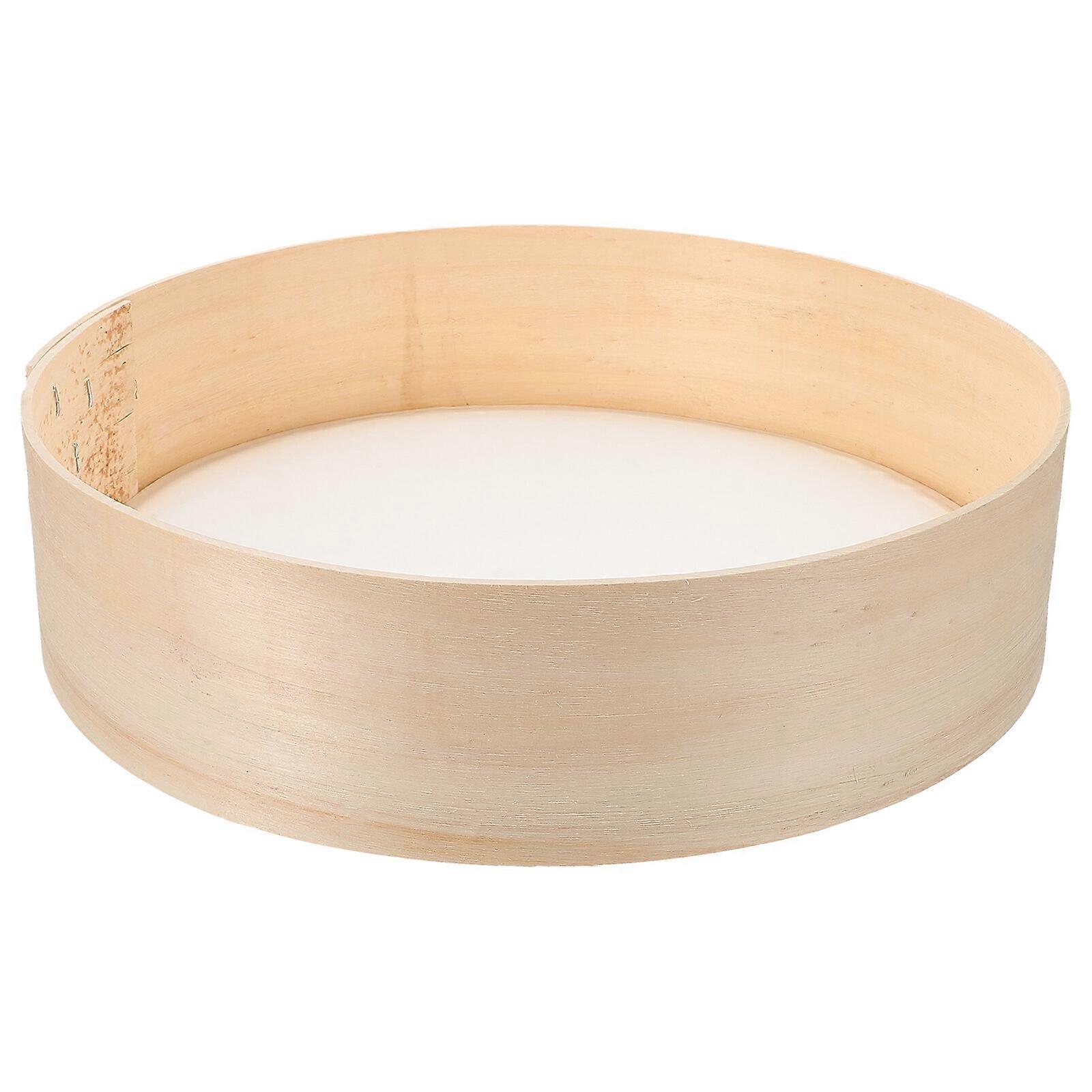 Flour Sieve for Baking Wood Fine Mesh Strainer Mesh Sifter Powered Sugar Sifter