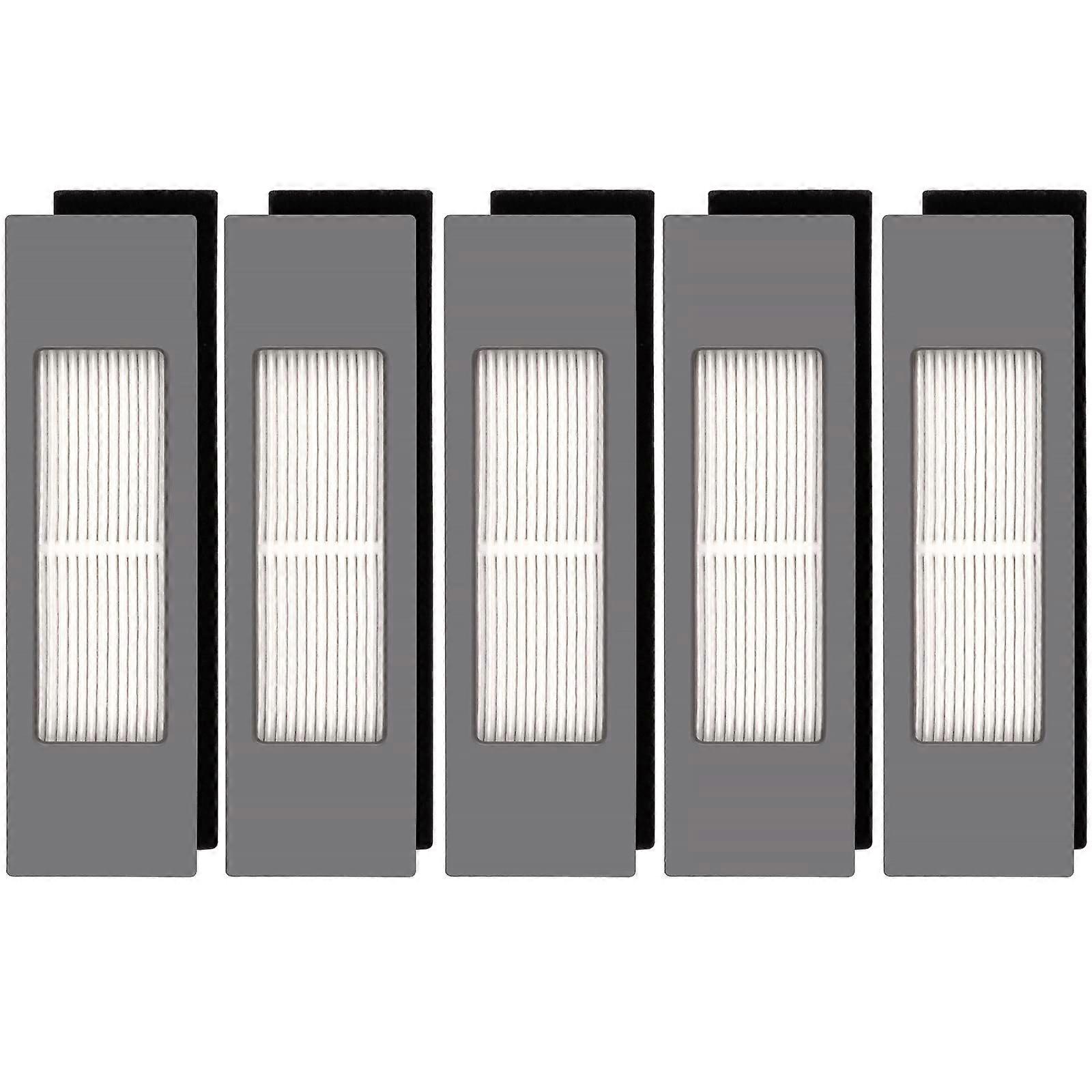 (5pcs) HEPA Filter for Ecovacs DEEBOT OZMO 920 950 T8 AIVI Max T9 T5 N5 N7 N8+ N8 Pro Plus DX55 DX93 DJ65 Robot Vacuum Cleaner Filter Kit Robot Vacuum