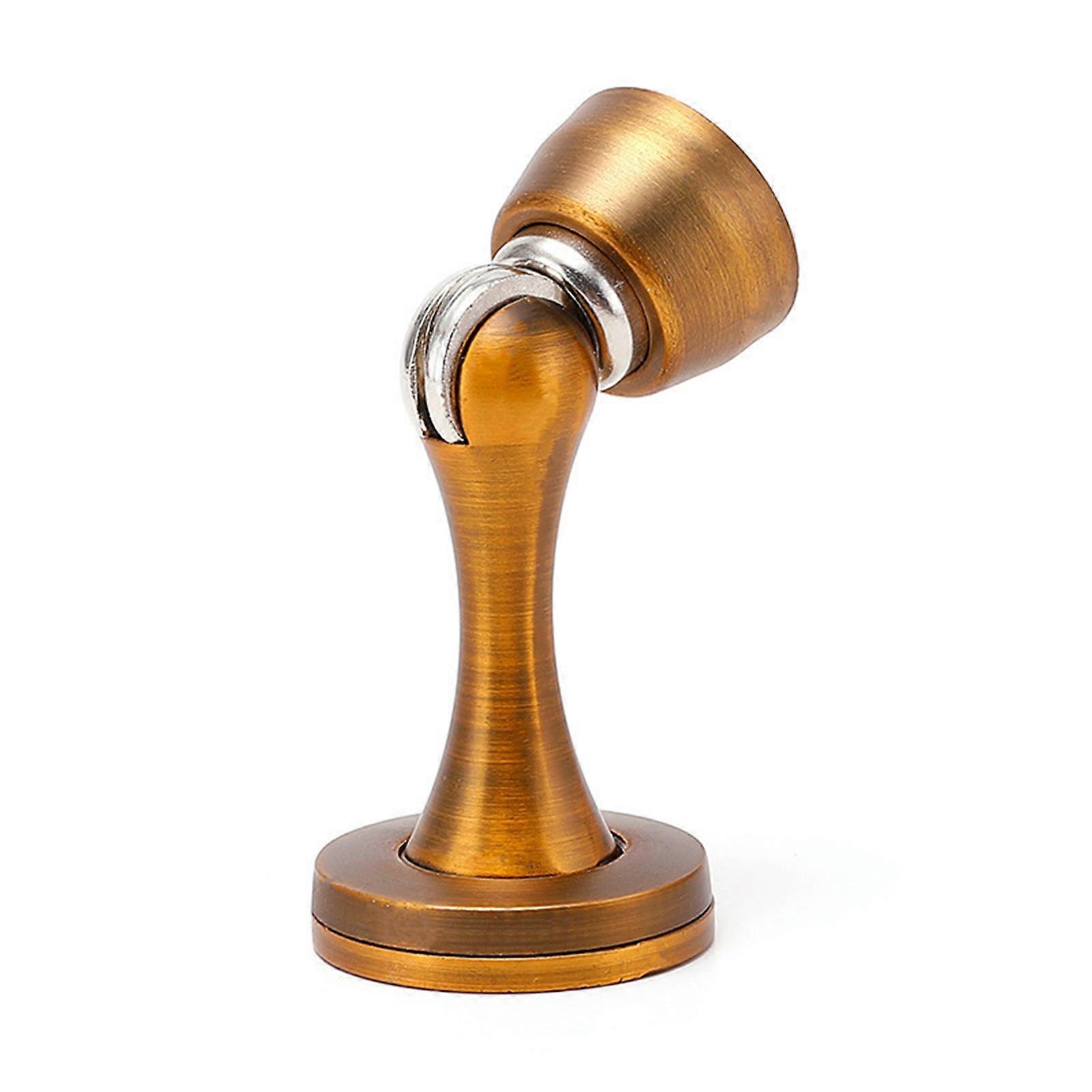 Door Stopper Punch Multi-layer Electroplating Zinc Alloy Magnet Round Corner Door Buffer for Bathroom JIKAIX