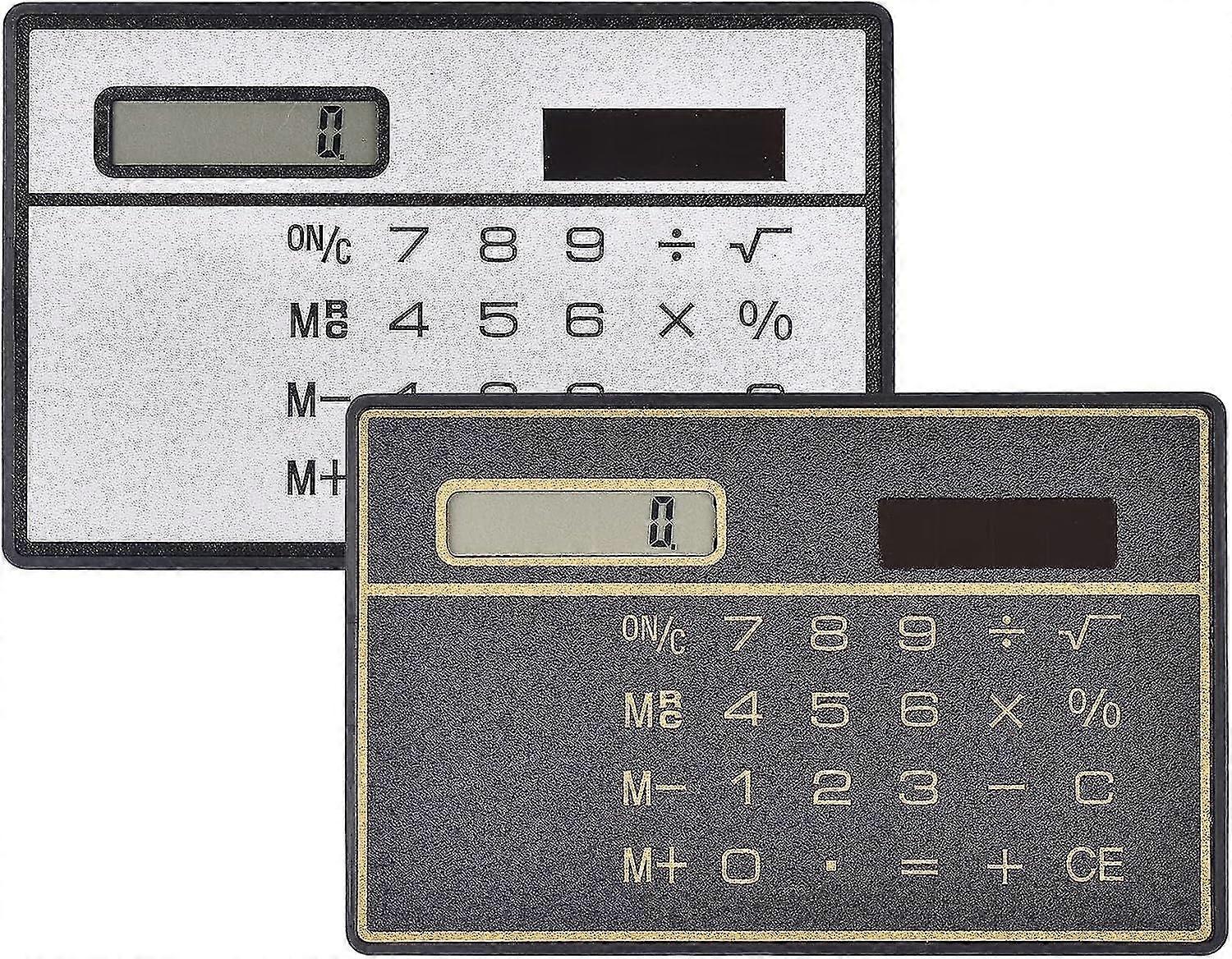 Calculators For Students, 8 Digit Slim Calculatorsolar Power Ultra Thin Calculators Desktop Calculator For Daily And Basic Office Home School Class Se