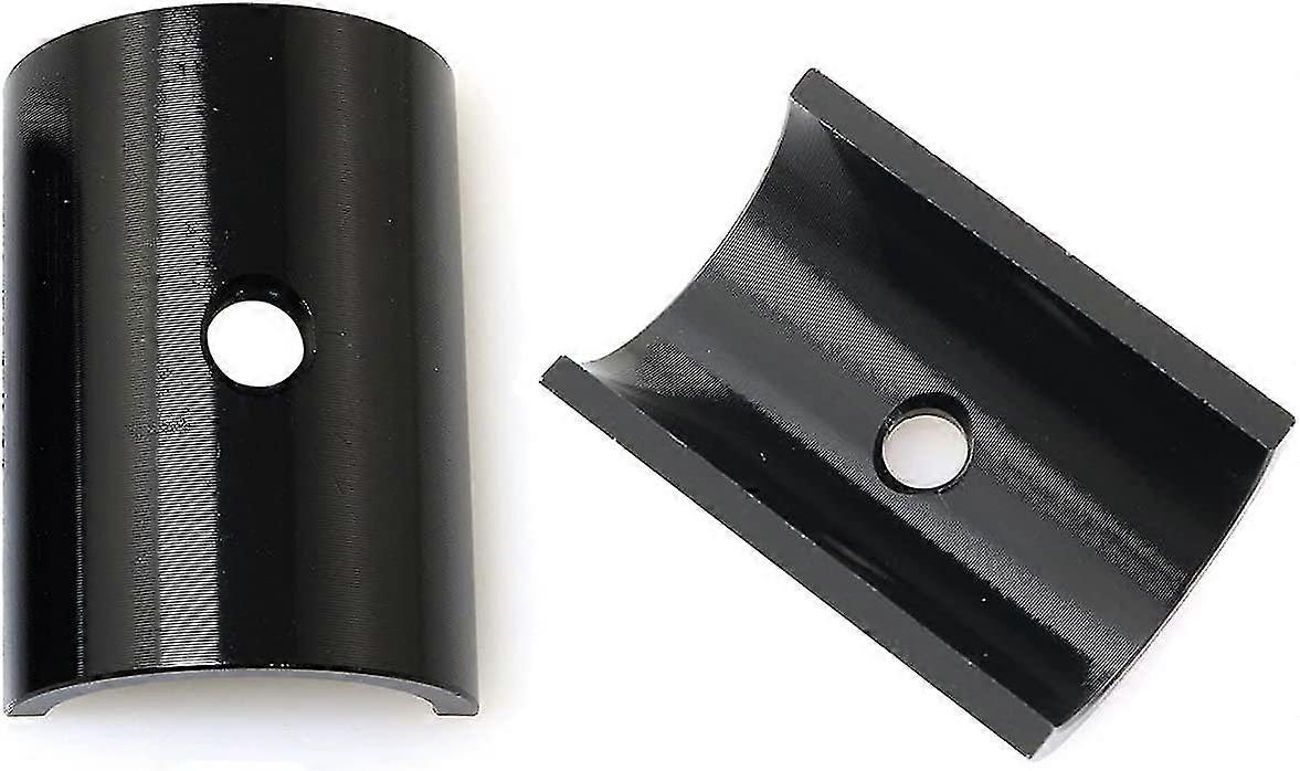 1 Pair Bike Handlebar Shim 25.4 To 31.8mm Shim Handlebar Adapter Aluminum Alloy, Black