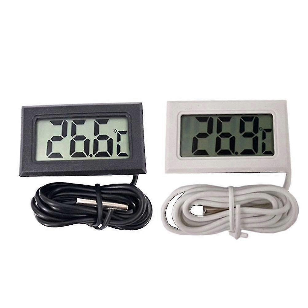 2pcs Digital Thermometer Electronic Digital Display Thermometer Refrigerator Thermometer