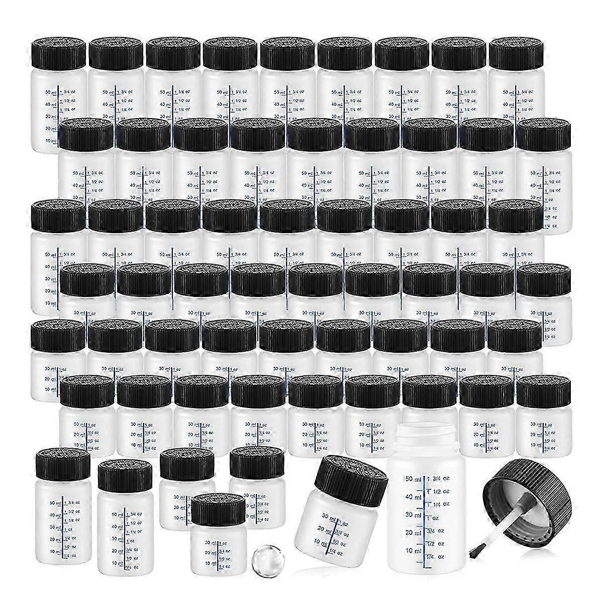 60 Pcs Touch up Paint Bottles with Applicator Brush and Lids touch up paint container