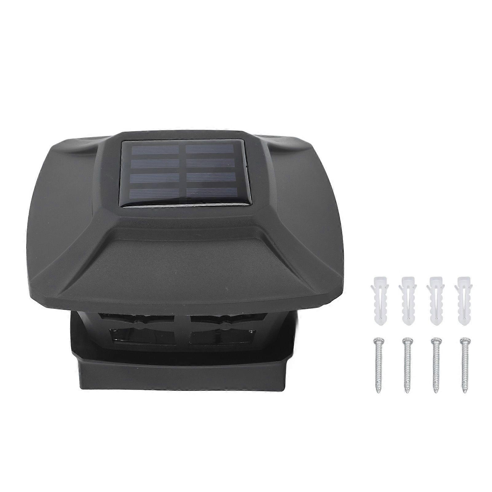 Solar Post Light 2 Color Modes Waterproof Decorative LED Fence Post Lamp for Courtyard Garden Corridor