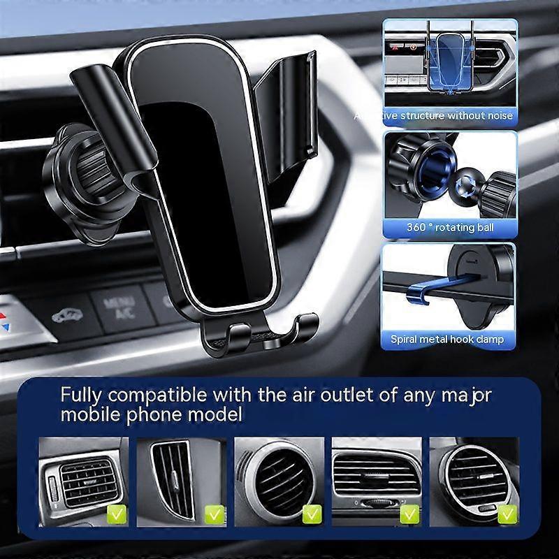 Universal Car Phone Holder Gravity Mobile Stand GPS Support Auto Air Vent Mount for IPhone 14 13 12 11 Pro Max Xr Xiaomi Samsung