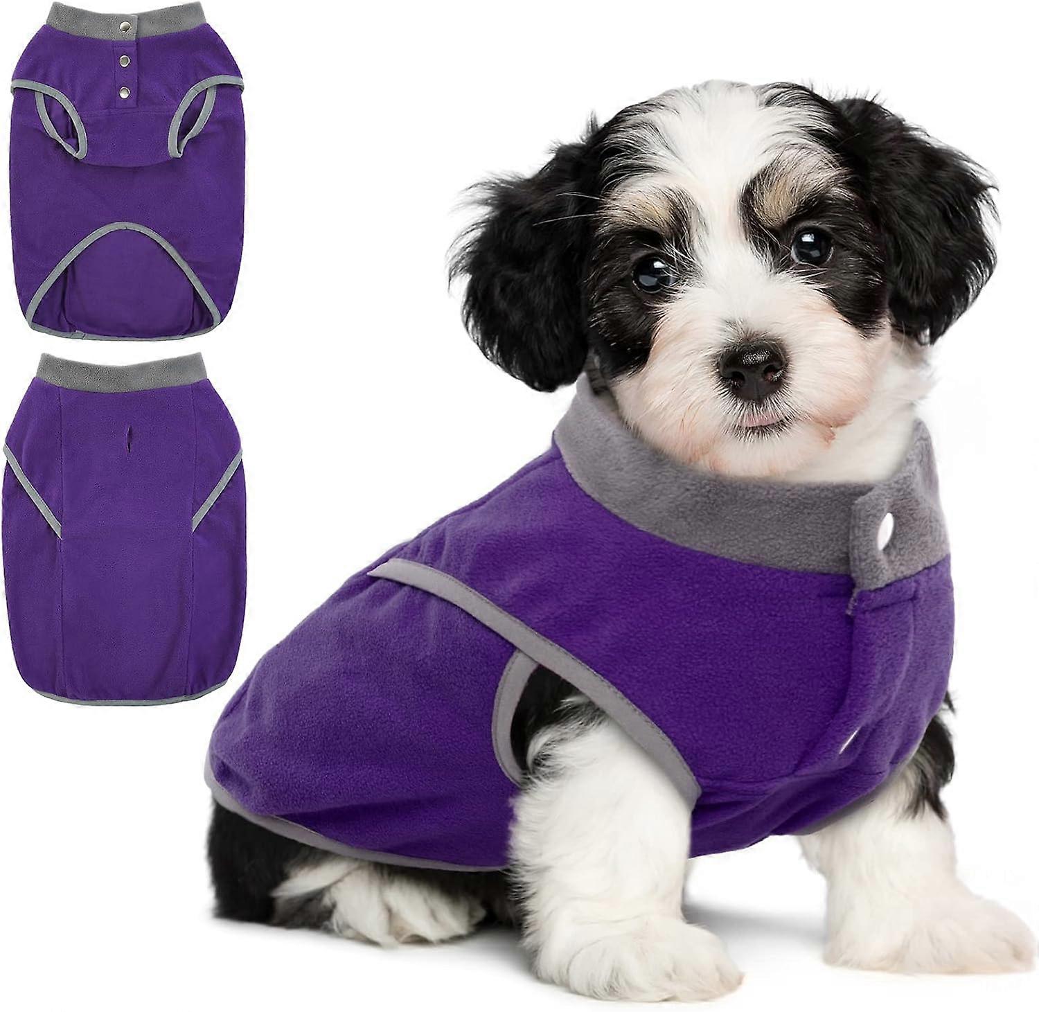 Dog Fleece Sweater for Small Dogs, Warm Winter Pullover, Soft Material, Cozy Design, Available in Multiple Colors