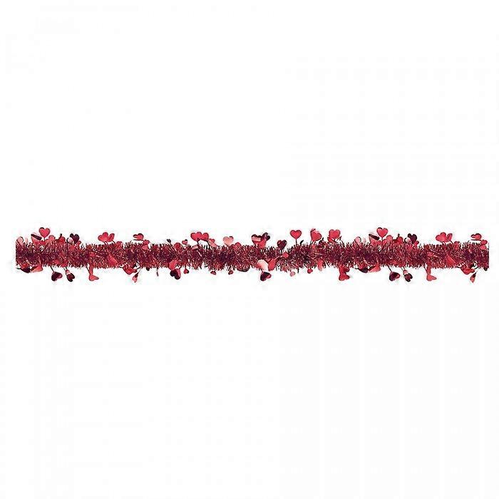 Amscan Tinsel Heart Valentine Garland