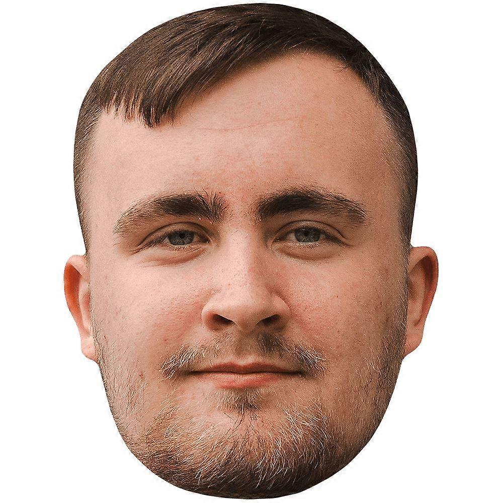 Luke Littler (Smile) Celebrity Mask, Flat Card Face