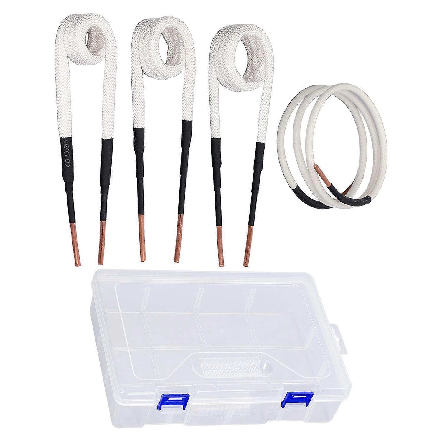 4PCS Induction Heater Coils 3.0mm Brass Core Electric Heat Induction Coil Kit for Nut and Bolt Remov