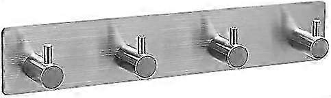 خطاف حائط لاصق 3M ، حامل مناشف حمام من الفولاذ المقاوم للصدأ ، حامل مناشف مطبخ (4 خطافات)