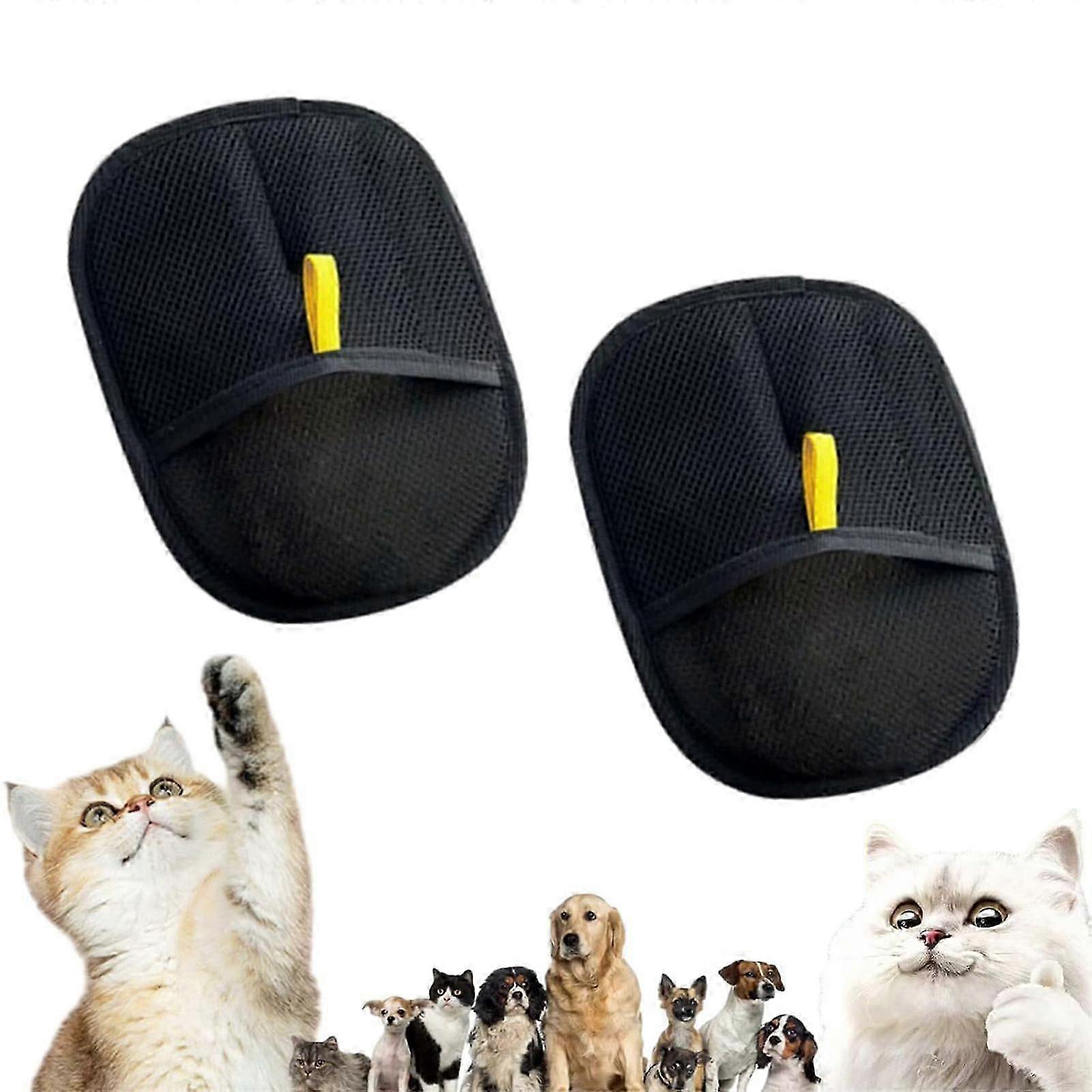 Static Removal Gloves for Pet Hair, Double-Sided Pet Grooming Gloves