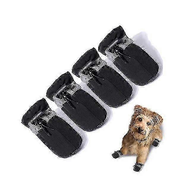 Dog Boots Paw Protector, Anti-slip Winter Dog Shoes With Reflective Straps