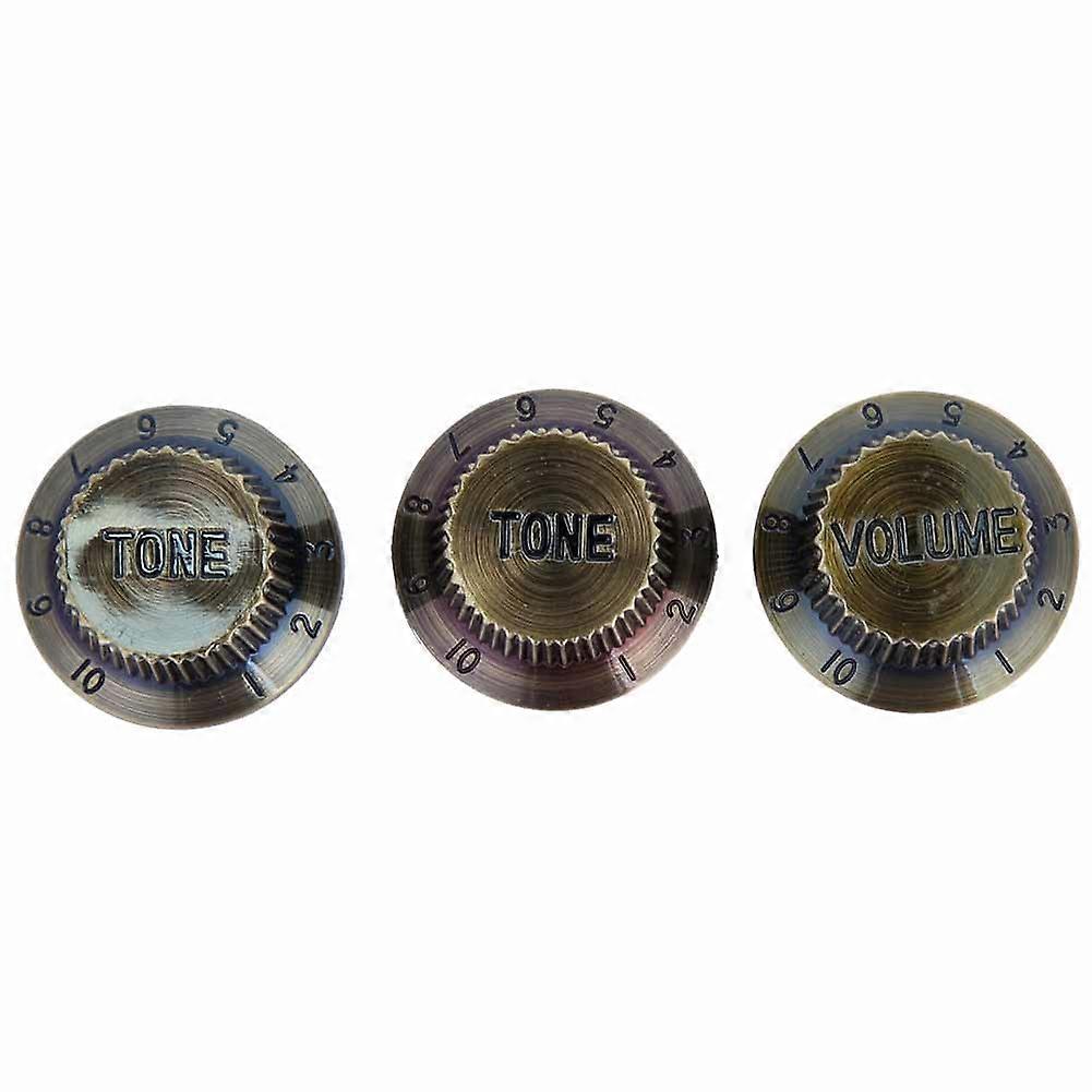 3Pcs Universal 6mm Inner Diameter Electric Guitar Volume Knobs Musical Instrument Accessories