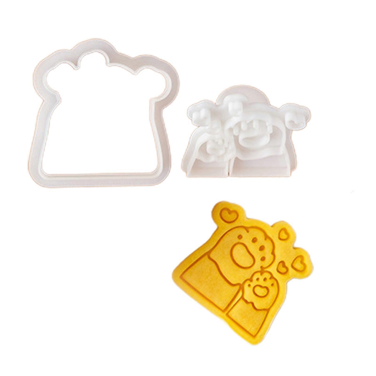 Animal Shaped Cookie Stamp for Baking Enthusiasts Silicone Biscuits Molds Cookie Making Mould Practical Kitchen Tool
