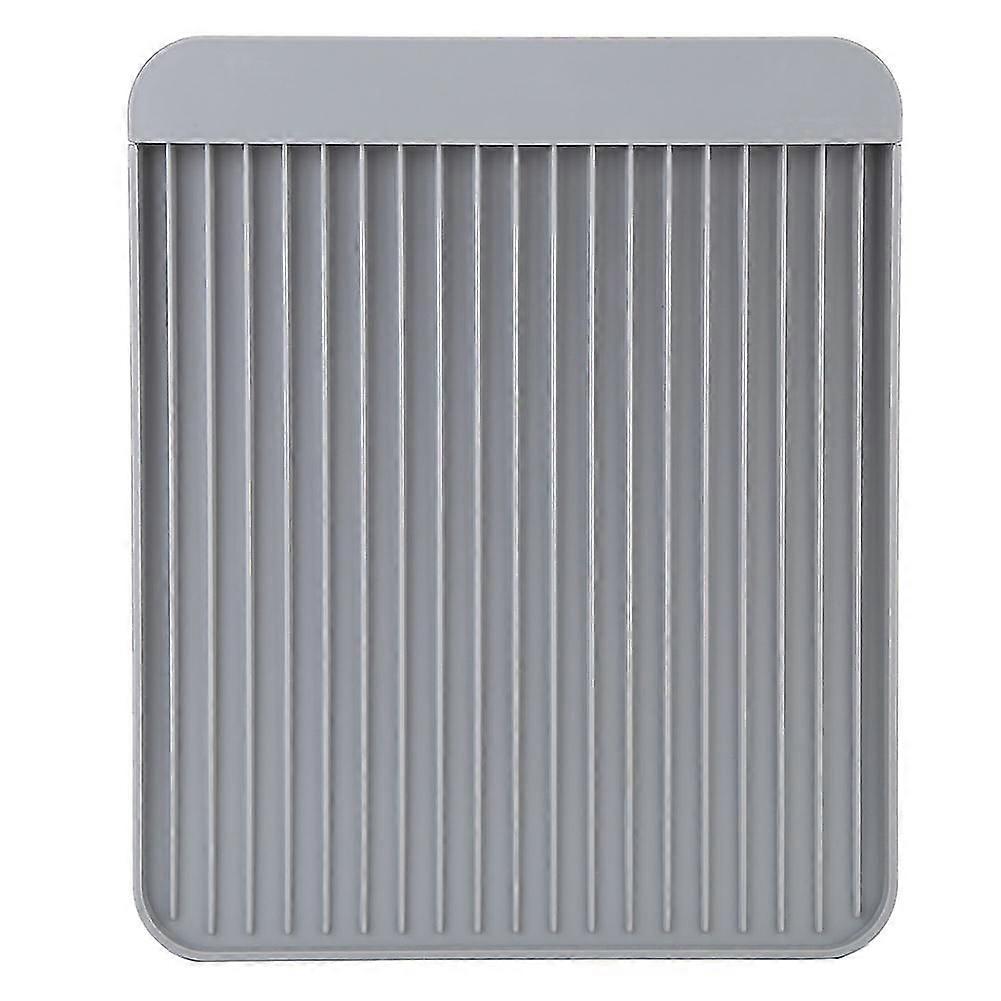 Keittiö piilevä muta tyhjennyslauta matto astia ja lasitavarat säilytyslokero (harmaa)