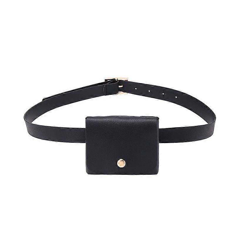 Women Mini Waist Bag PU Leather Casual Style With Removable Cell Phone Simple Classic Travel Bag