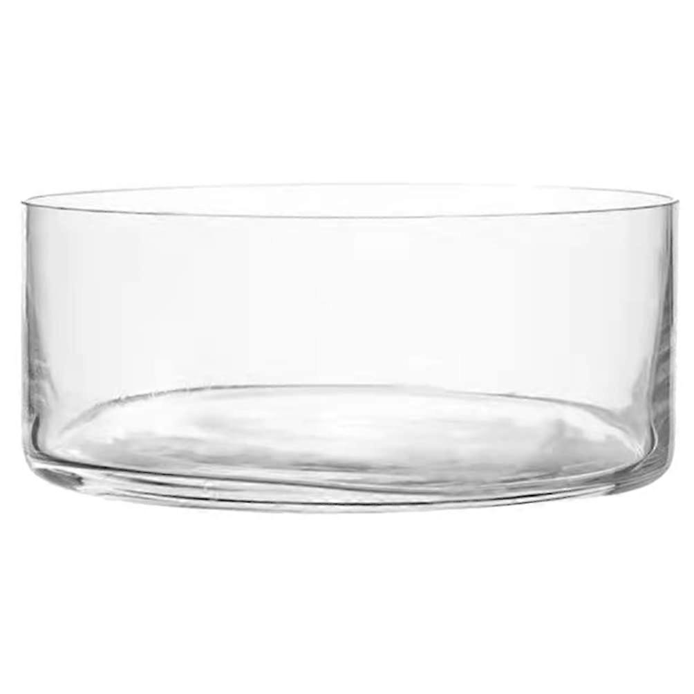 Glass Vase 15x15 cm for Home Decor and Floral Arrangements, Clear Glass, Modern Style, Decorative Centerpiece