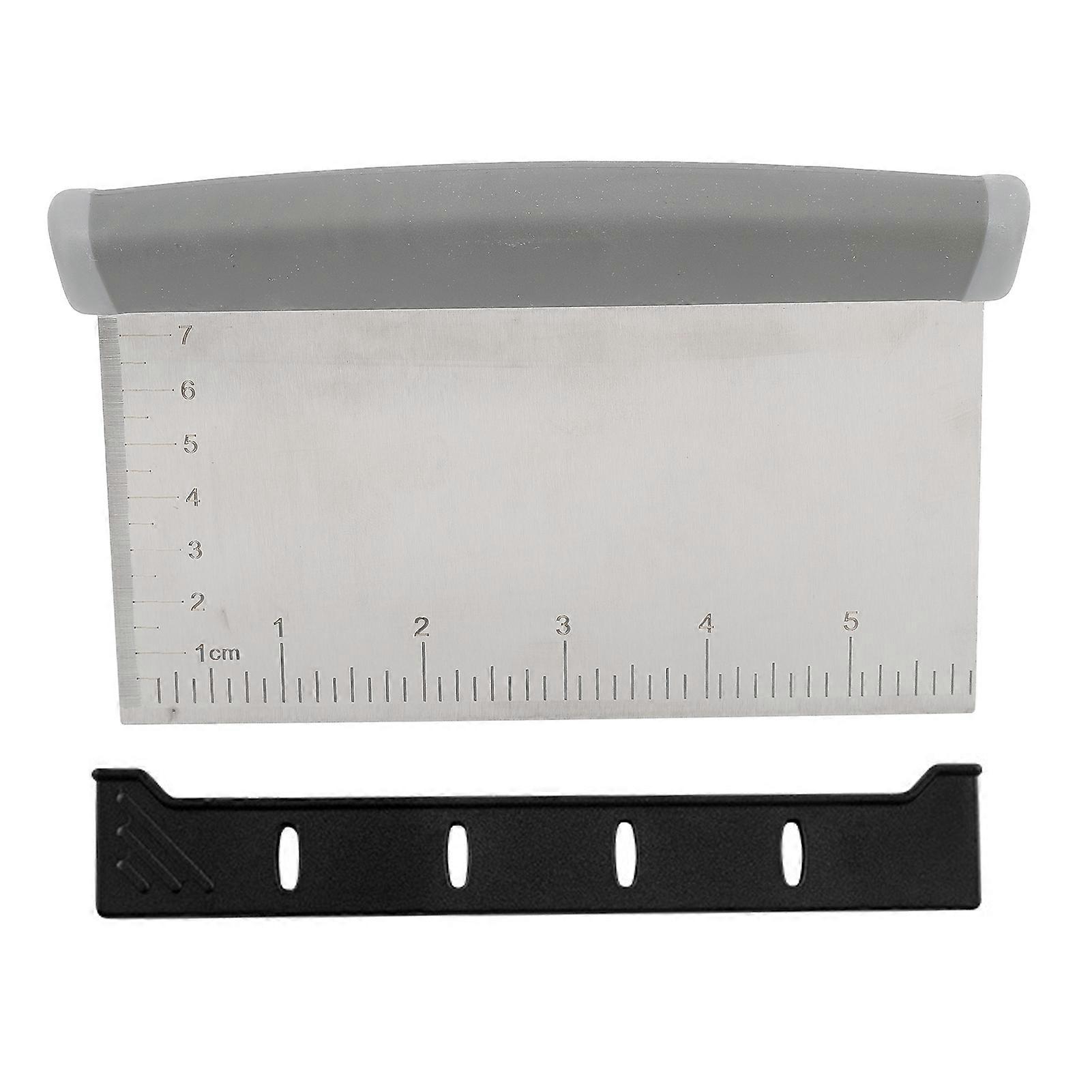 Dough Cutter Stainless Steel Sturdy Comfortable Simple Operation Pastry Knife with Scale