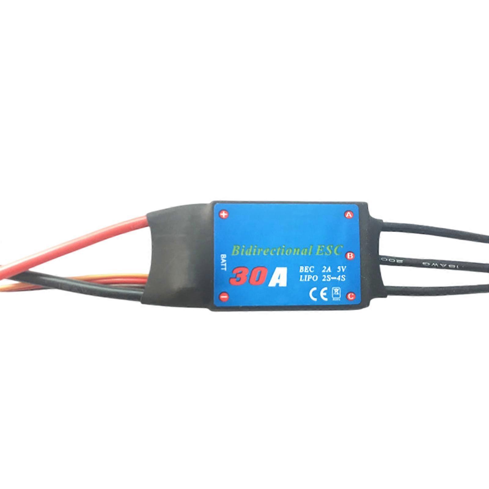 ESC Brushless 20A/30A/40A/50A/60A/80A Bidirectional Power Output Remote Control Vehicle ESC Electronic Speed Controller