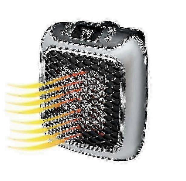 Raumheizung mit LED-Display, Wandsteckdose, elektrische Heizung mit einstellbarem Thermostat, handliche Heizung Turbo, 800 Watt Wandauslassheizung, EU-Stecker – neu SZJR