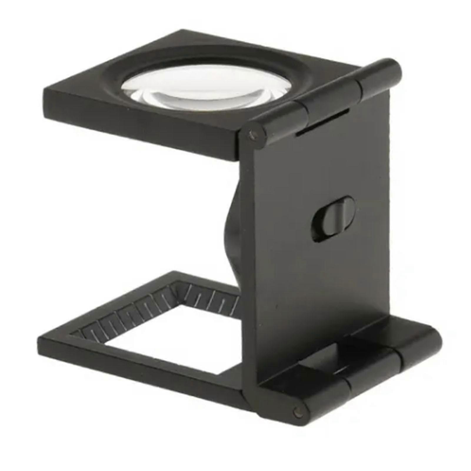 Magnifying Glass 10X High Strength Folding Loupe Magnifier with Scale Lighting and Battery