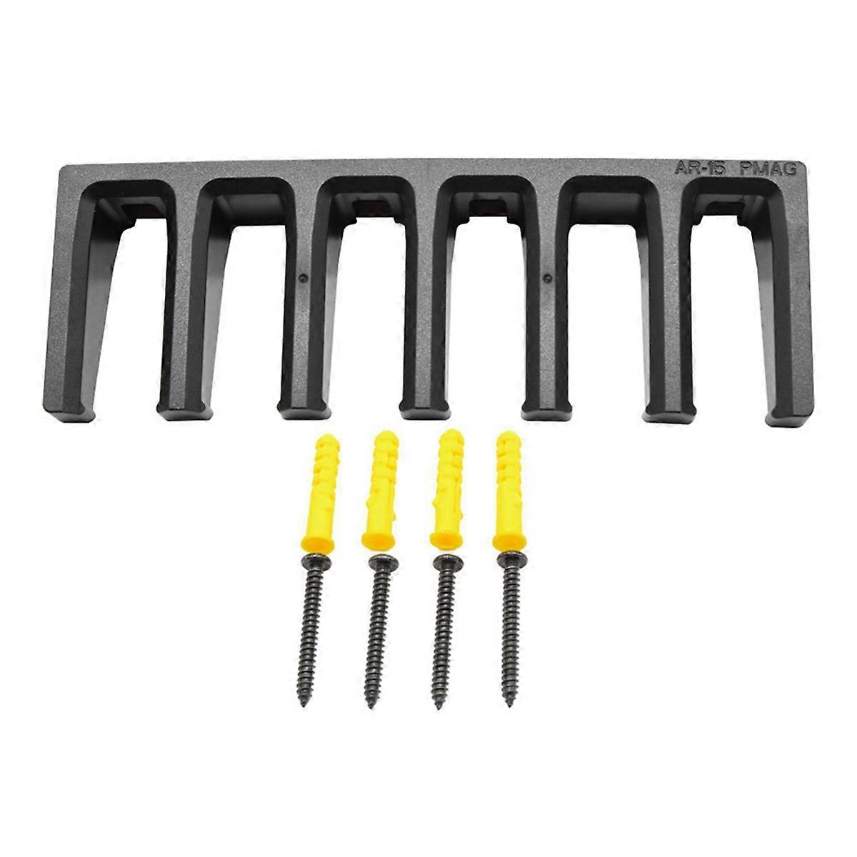 PMAG Wall Mount Kit 6-Slot Wall Mount Standard Storage Rack Display Rack for Home, Safe, Cabinet