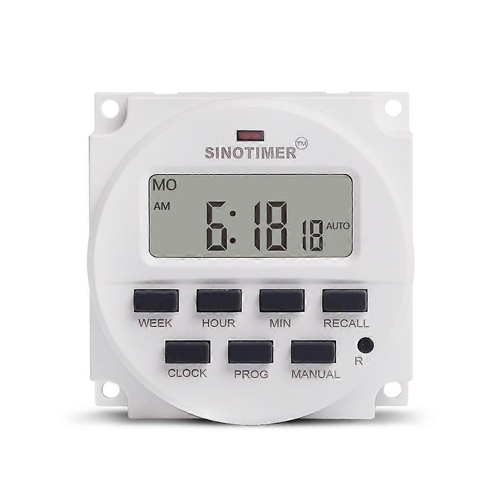 for DC 12V AC LCD  1.6 Inch Digital 7 Days Programmable Timer Switch for Time Relay Control Countdown for Time Function