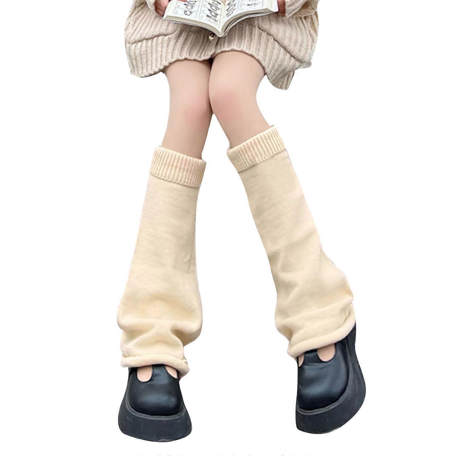 JK גרביים לוליטה מחממי רגליים רופפים גרביים רפויים נשים Jk גרב מחממי רגליים פאנק גותי מחמם רגליים הרג'וקו גרביים ארוכות צבע משמש חם