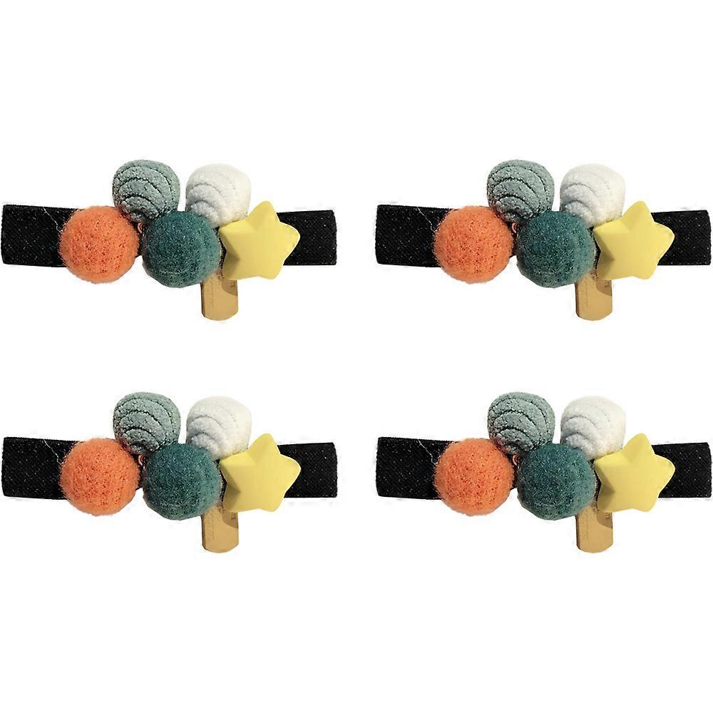 Fille mignon pentacle haricot élastique chouchous