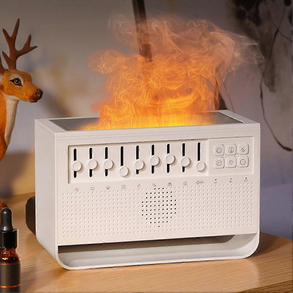 Sound Machine with DIY White Noise, Essential Oil Aromatherapy, Flame Diffusers, Night Light,Timer