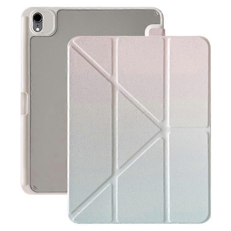 Rainbow Gradient Y-Fold Holder Leather Tablet Case