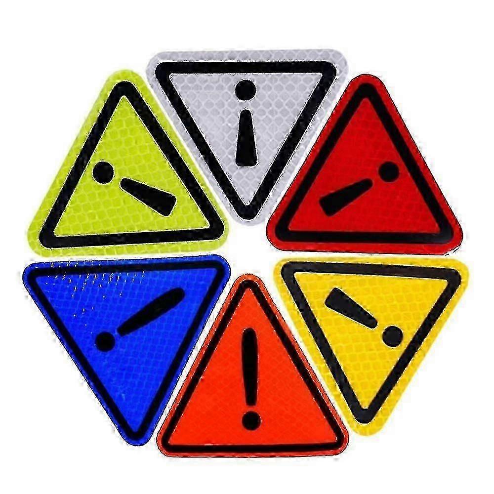 Triangle Reflective Warning Triangle Sticker