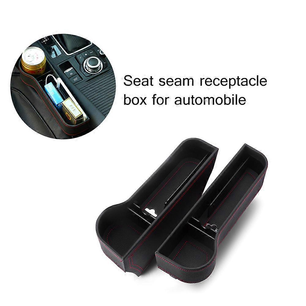 Car Organizer Seat Carriage Bag PU Case Pocket Multifunctional Storage Box Black&Right and left