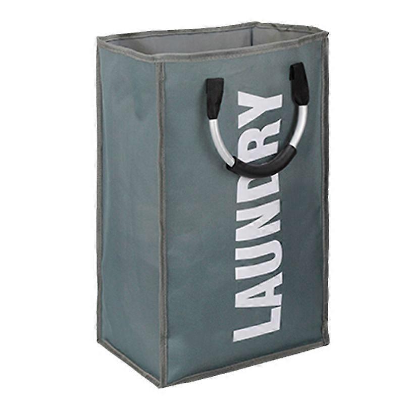 Foldable and removable laundry bag - dark grey, 33x23x53cm, with carrying handle storage bag, Oxford laundry basket, 600D waterproof: 20-35 liters dor