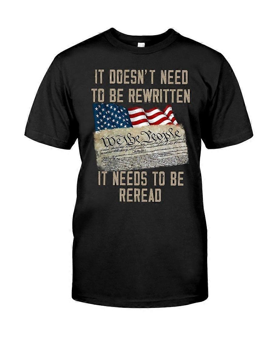 IT DOESNT NEED TO BE REWRITTEN Printing Men and Women Short-sleeved T-shirt