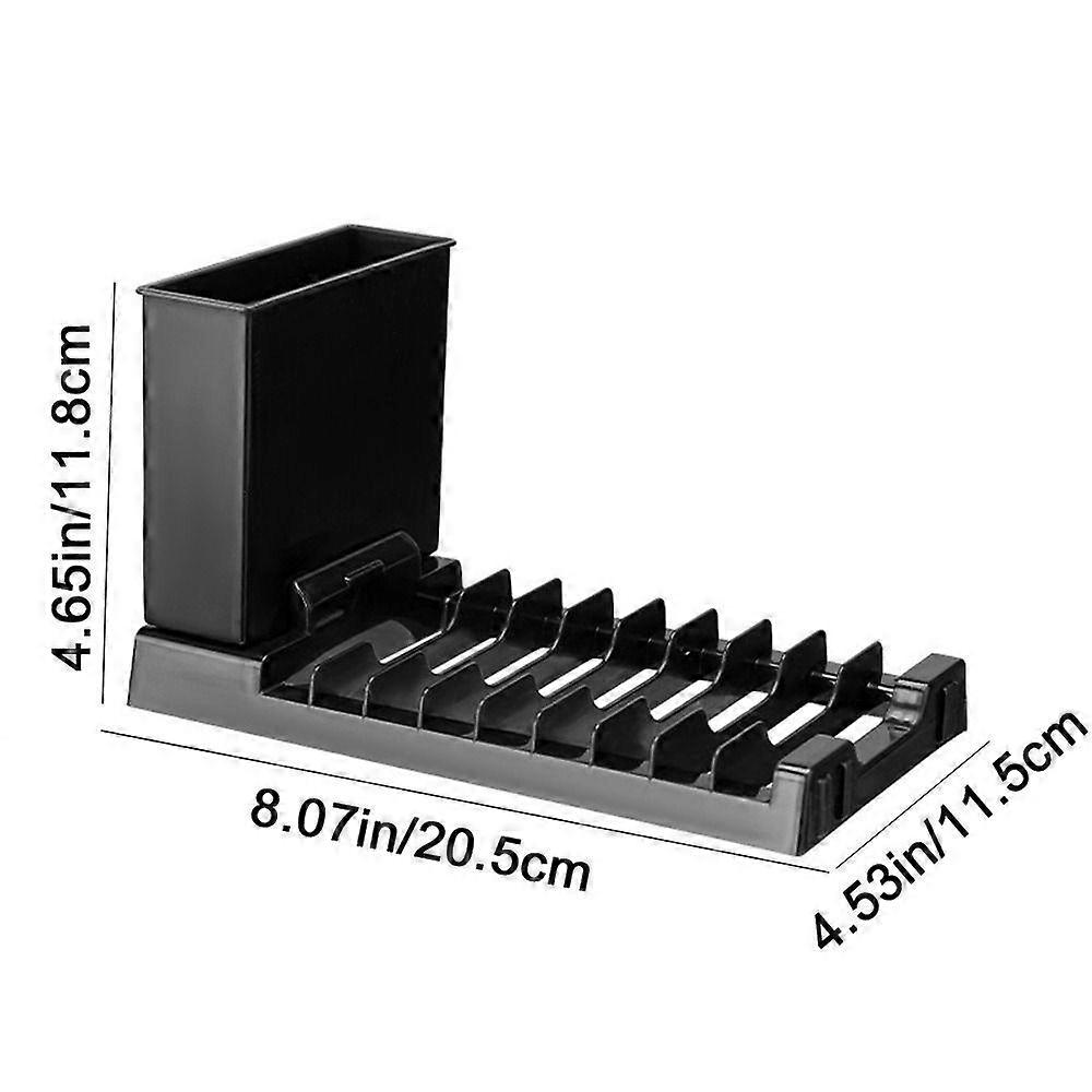 Plastic Foldable Dish Drying Rack Large Capacity Cutlery Holder Dish Drainer Bowl and Chopstick