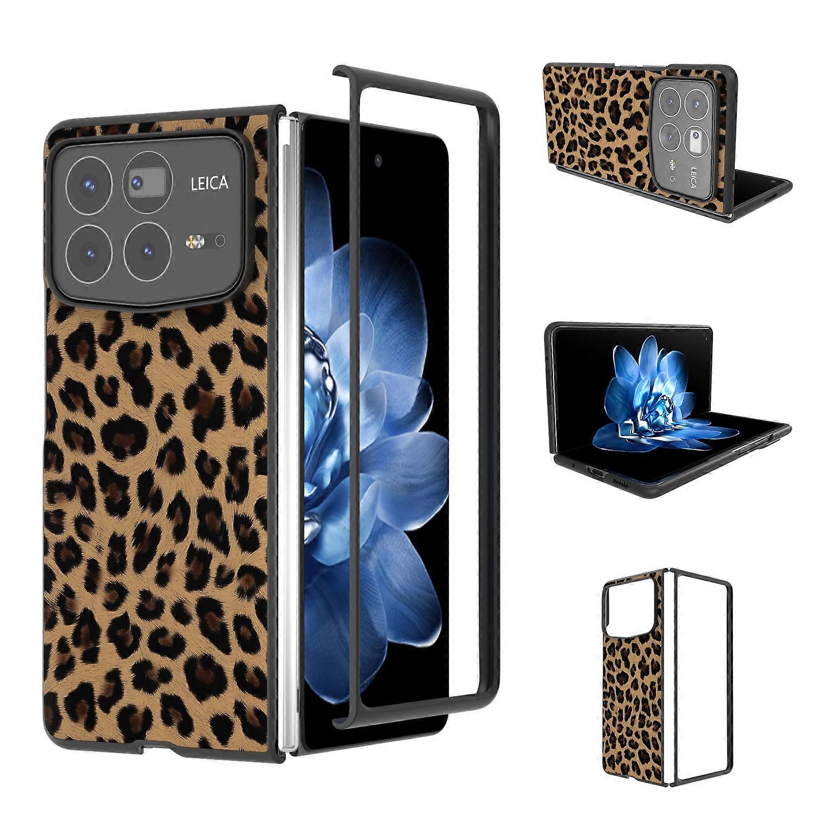 Coque de téléphone léopard à couverture complète Black Frame
