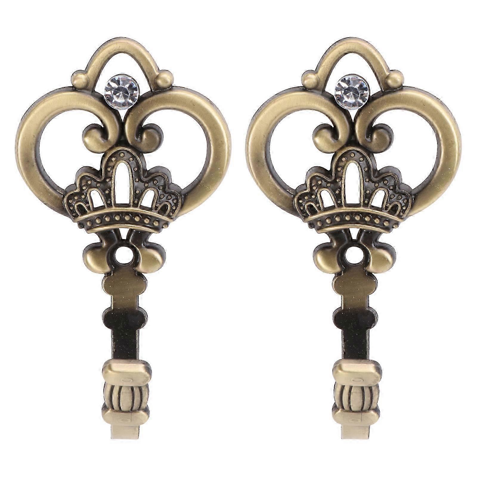 JiaWei 1 Pair Wall Hook Curtain Hooks Simple Hook European Hook Crown Shape Hook iOL