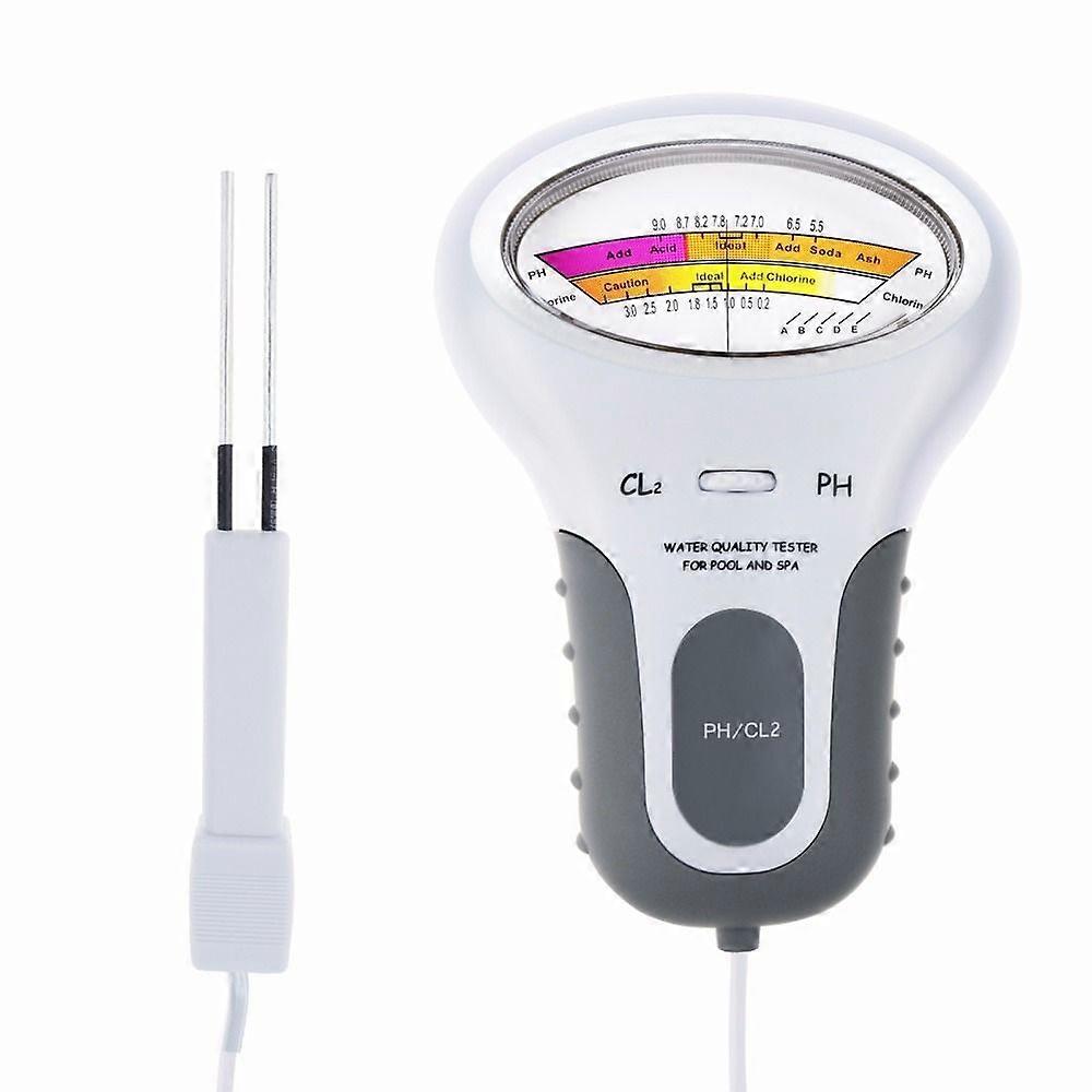 Swimming pool water quality analyzer with probe