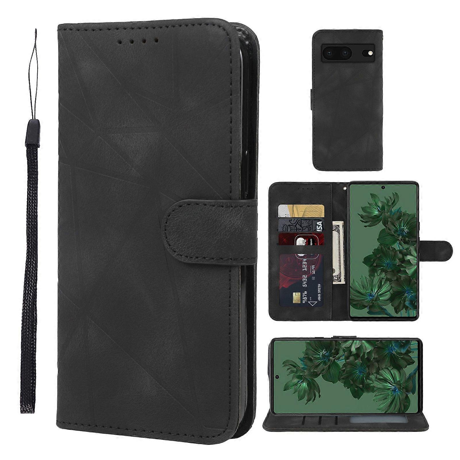 Skin Feel Leather Phone Case For Google Pixel 7a