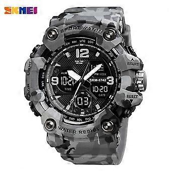 Vintage Military Mens Digital Watches SKMEI Shockproof 50M Waterproof Sport Wristwatch Fashion Chrono Clock Male Watch 1742