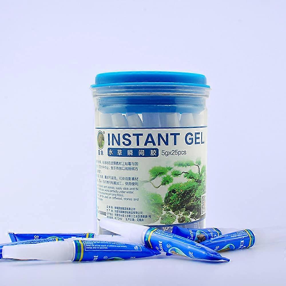 Aquarium glue, tant clear Glue for Plants Corals aquascaping,25 pcs Safe and quickdrying