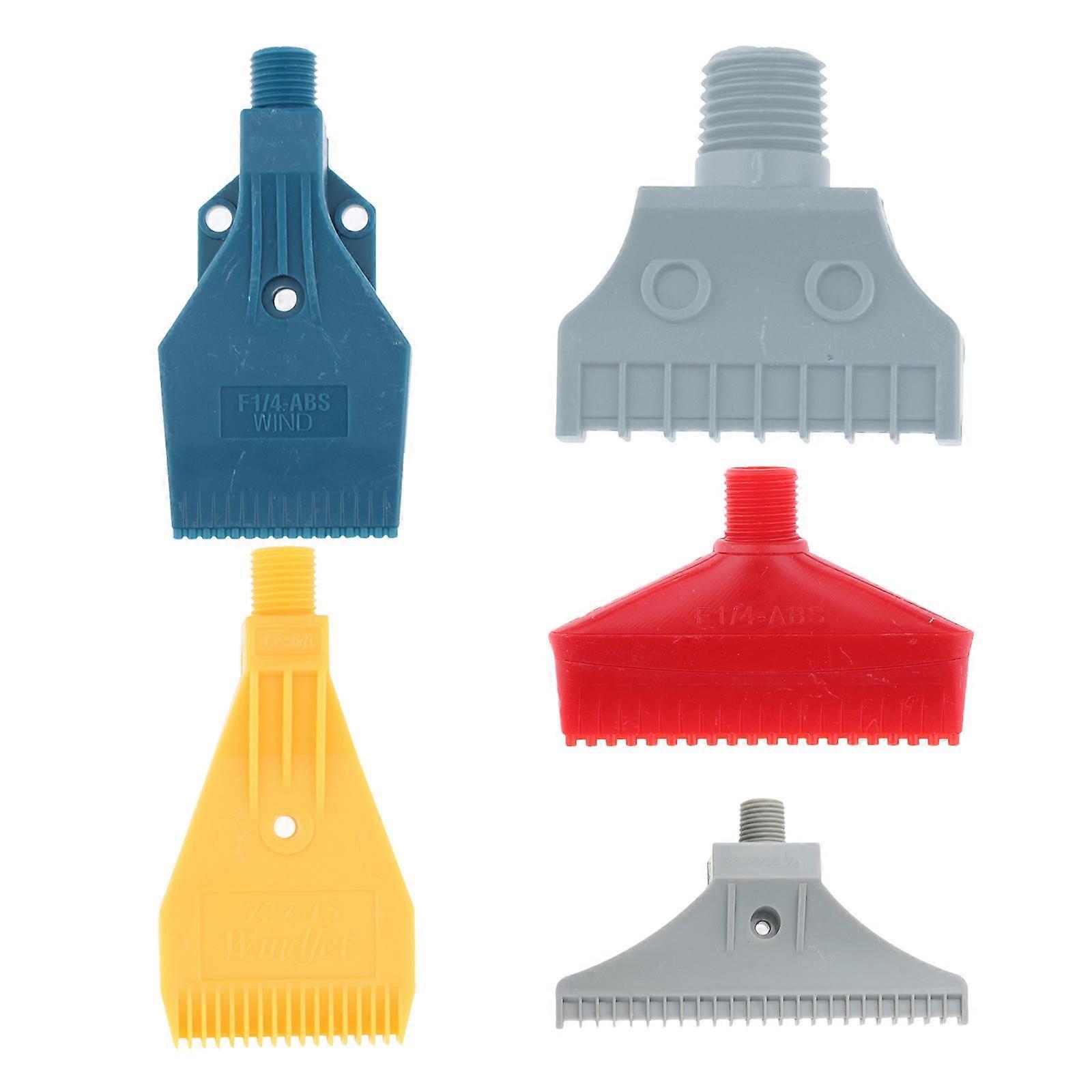 5pc ABS Flat Nozzle Nozzle Air Wind BSPT Plastic