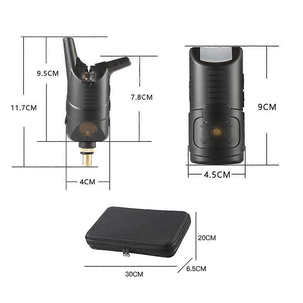 Carp Fishing Alarm Set Wireless Fishing Bite Alarm Indicator LED Fishing Receiver Sound Alert Kit