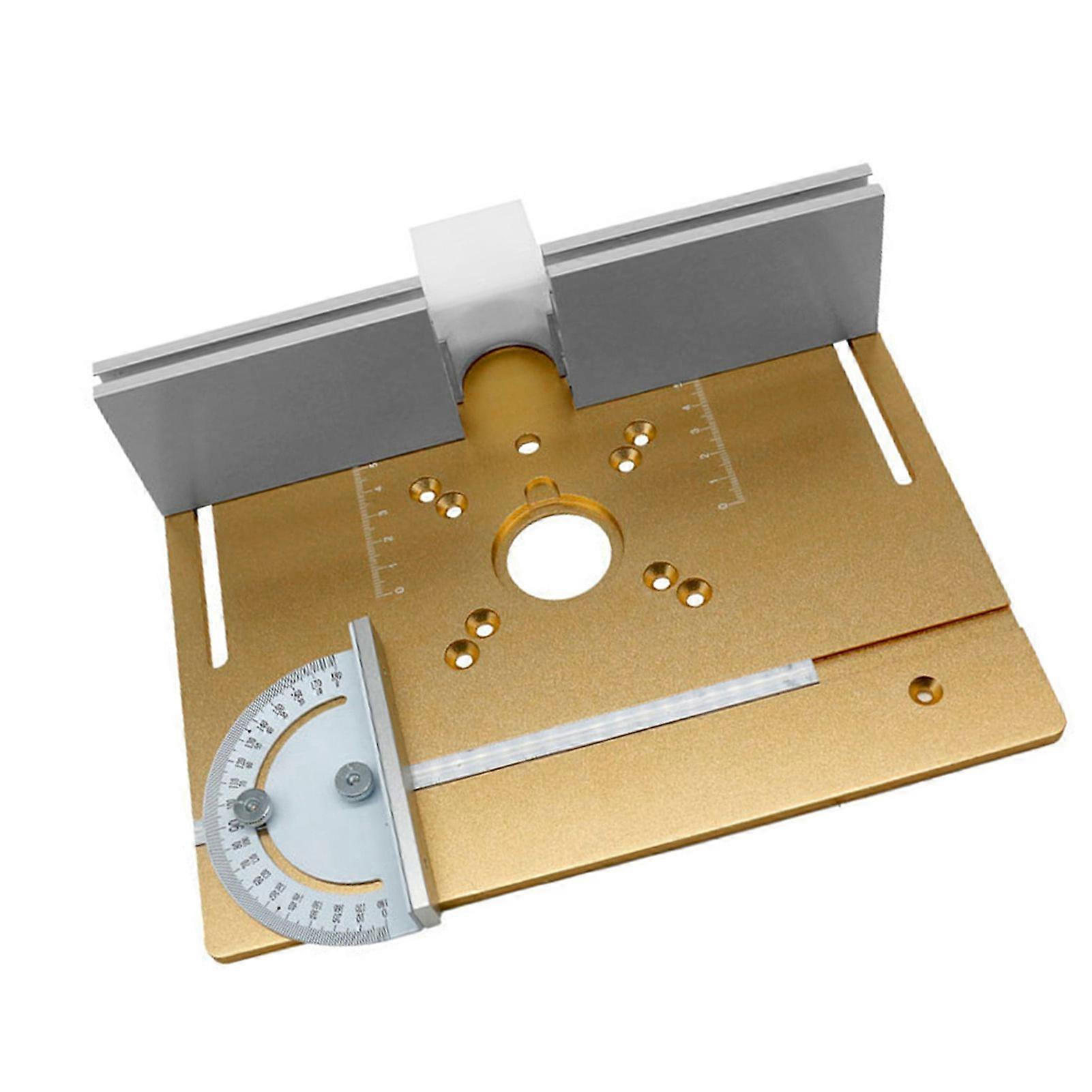 Set of 3 Router Table Insert Plate Aluminum Alloy Wood Milling Flip Board Trimming Machine Engraving Auxiliary Tool Woodworking Benches
