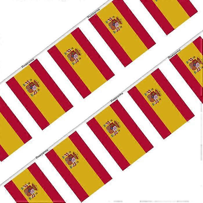 Bunting – Flag of Spain – 14 x 21 cm – Polyester – Hangable – 20 pieces